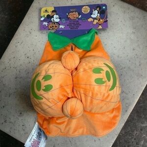Disney Pumpkin Dog Costume Glow in the Dark Medium Orange Pet NEW Halloween
